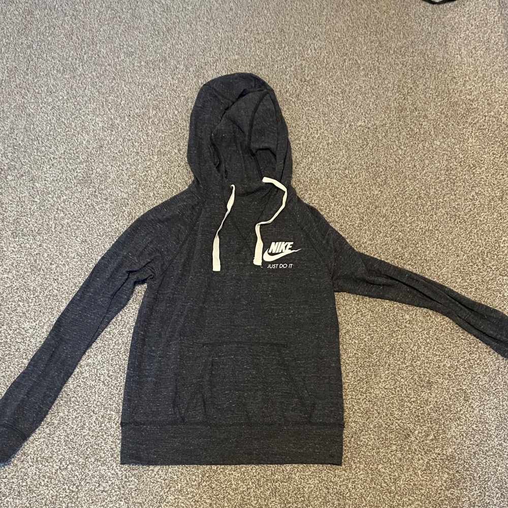 Nike Charcoal Hoodie with White Accents